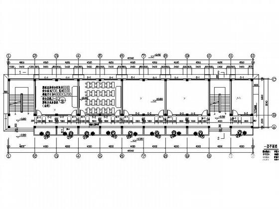 3层希望小学教学楼建筑CAD施工图纸 - 3