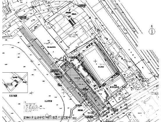 体育运动学校6层宿舍楼建筑施工CAD图纸(地下室平面图) - 4