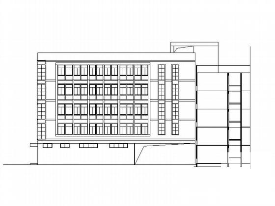 小学5层综合楼建筑施工CAD图纸(实验室平面图) - 1