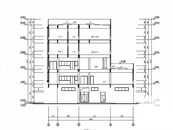 小学5层综合楼建筑施工CAD图纸(实验室平面图) - 2