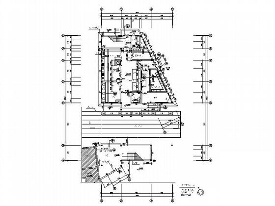 小学5层综合楼建筑施工CAD图纸(实验室平面图) - 3