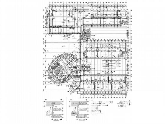 大学艺术楼建筑CAD施工图纸(节点详图) - 4