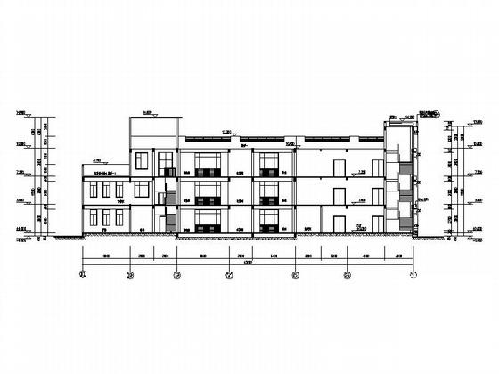 军区六班3层幼儿园建筑施工CAD图纸 - 2