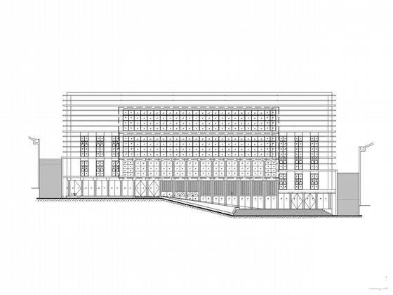 学校温室实训楼幕墙工程CAD施工图纸 - 1