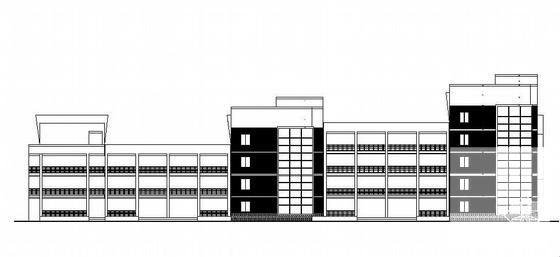4层学校高中部教学楼建筑施工CAD图纸 - 1