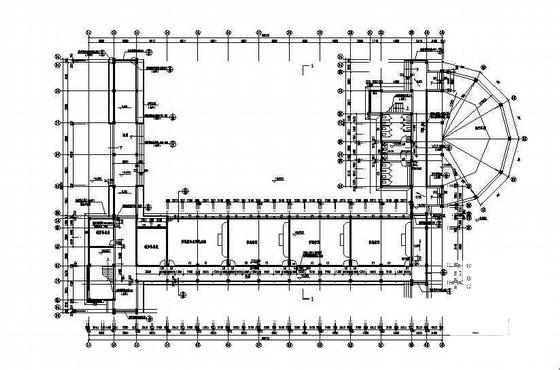 4层学校高中部教学楼建筑施工CAD图纸 - 3