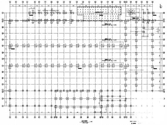 单层钢框架结构厂房及各种子项建筑结构CAD施工图纸（中英文对照）(基础采用桩基础) - 1