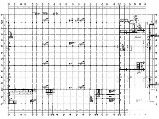单层钢框架结构厂房及各种子项建筑结构CAD施工图纸（中英文对照）(基础采用桩基础) - 3