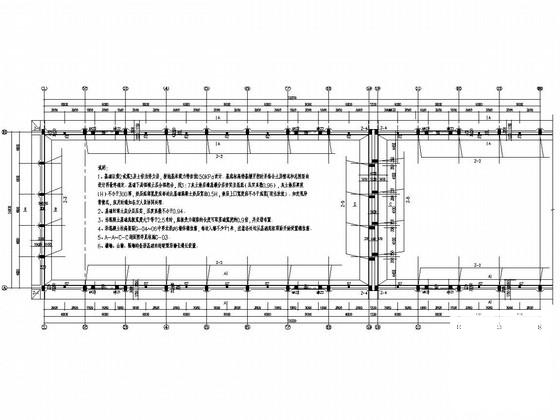 排架结构国家粮食储备库平房仓结构CAD施工图纸(钢筋混凝土柱) - 1