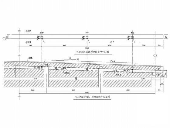 排架结构国家粮食储备库平房仓结构CAD施工图纸(钢筋混凝土柱) - 4