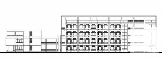4层医学院解剖教学实验楼建筑施工CAD图纸 - 1