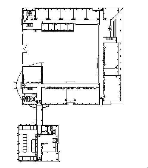 4层医学院解剖教学实验楼建筑施工CAD图纸 - 3