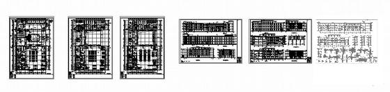 石油大学行知学生服务中心建筑施工CAD图纸 - 4