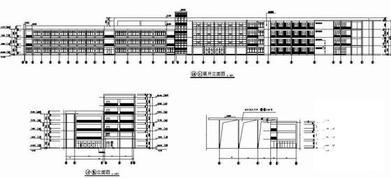 学院6层教学办公楼建筑施工CAD图纸 - 2