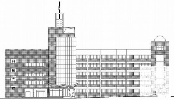 5层中学教学楼建筑结构水电CAD施工图纸 - 1