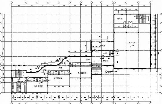 5层中学教学楼建筑结构水电CAD施工图纸 - 2