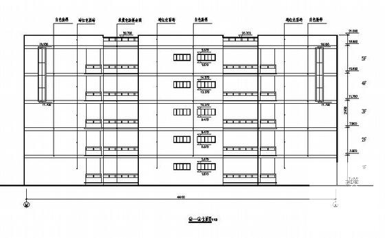 中学实验楼建筑CAD施工图纸 - 2