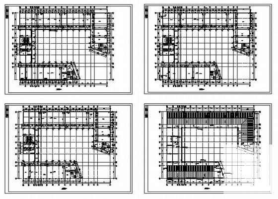 中学实验楼建筑CAD施工图纸 - 3