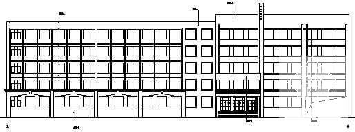 5层中学教学楼建筑CAD施工图纸(混凝土结构) - 1