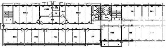 5层中学教学楼建筑CAD施工图纸(混凝土结构) - 2