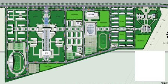 建筑职业技术学院规划效果CAD图纸 - 3