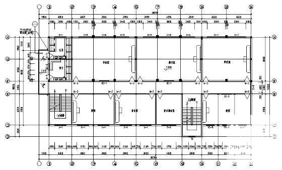 中西式小学4层教学楼建筑方案设计CAD图纸 - 3