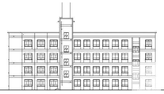 中学4层教学综合楼建筑方案设计CAD图纸 - 1