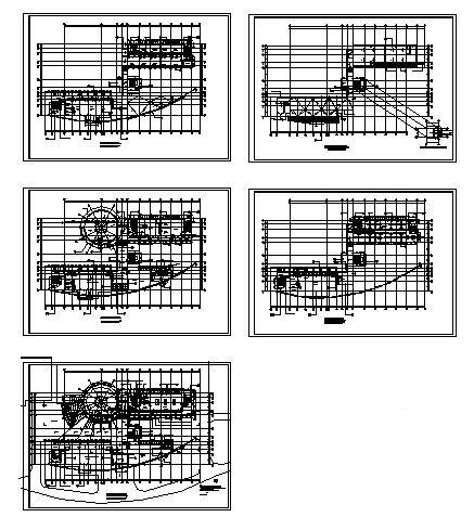 框架结构4层学校综合楼建筑施工CAD图纸(卫生间详图) - 2