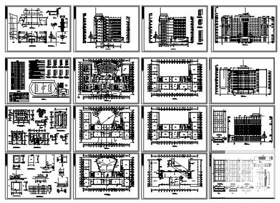 9层学校综合楼建筑施工CAD图纸(卫生间详图) - 4
