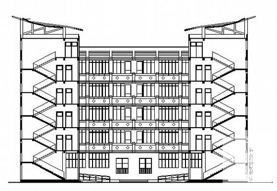 框架结构5层小学建筑施工CAD图纸(卫生间详图) - 1