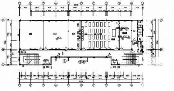 框架结构5层小学建筑施工CAD图纸(卫生间详图) - 3