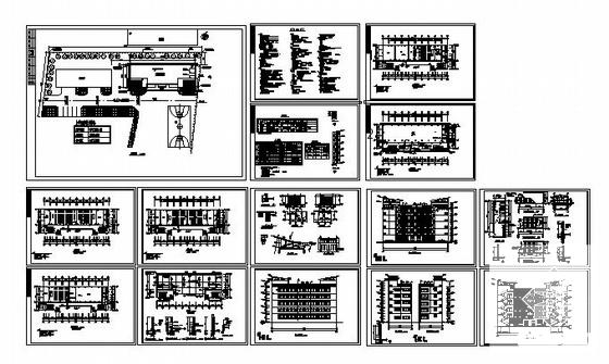 框架结构5层小学建筑施工CAD图纸(卫生间详图) - 4