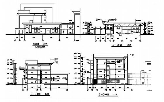 中学5层教学、CAD图书馆、科技综合楼建筑扩初CAD图纸 - 2