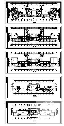 中学5层教学、CAD图书馆、科技综合楼建筑扩初CAD图纸 - 3