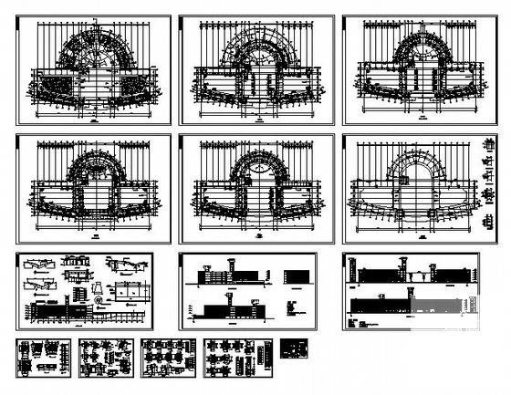 实验学校5层教学楼建筑施工CAD图纸(卫生间详图) - 4