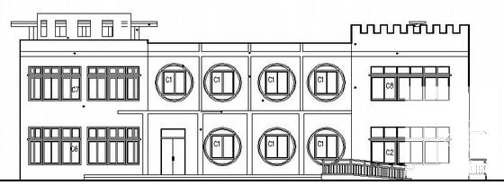框架2层幼儿园建筑施工CAD图纸(卫生间详图) - 1