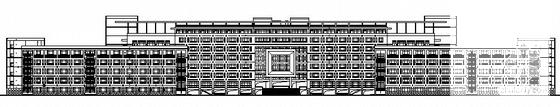 8层城市学院主教学楼建筑施工CAD图纸 - 1