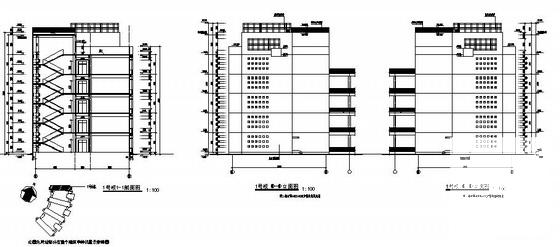 框架结构5层水利职业技术学院教学楼建筑施工CAD图纸(卫生间详图) - 2