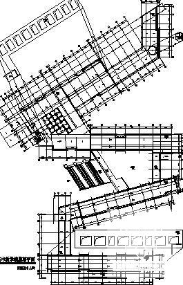惠山学校规划区4层高中部建筑结构方案设计CAD图纸 - 3