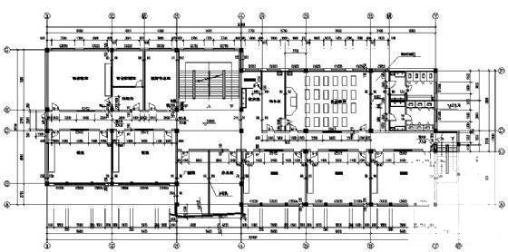 砌体结构4层小学建筑施工CAD图纸(卫生间详图) - 3