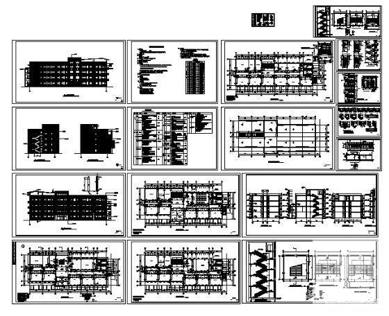 砌体结构4层小学建筑施工CAD图纸(卫生间详图) - 4