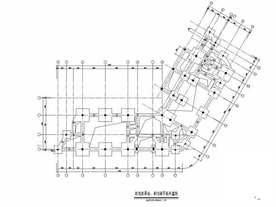 3层框架结构老年活动中心改造加固结构CAD施工图纸 - 4