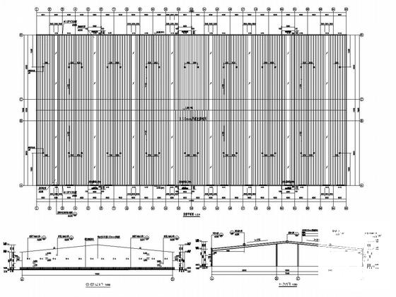 30米跨单层门式刚架轻钢结构生产车间结构CAD施工图纸（建筑图纸） - 5