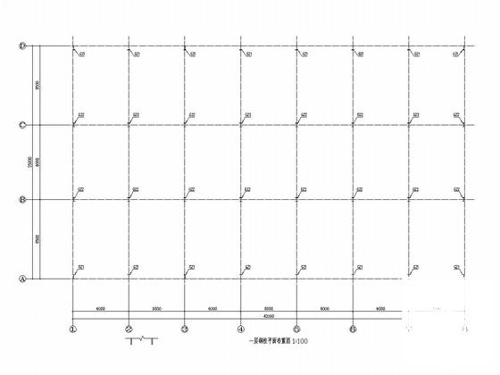 双层门式钢架厂房结构CAD施工图纸(建筑及计算书) - 4