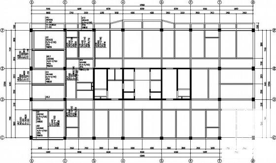 办公楼功能改变加固改造结构CAD施工图纸 - 1