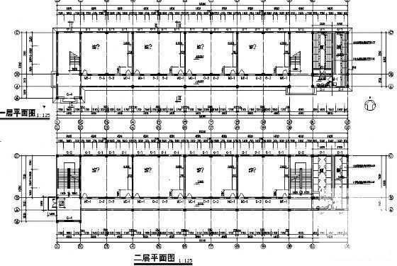 中心砖混结构4层小学建筑方案设计CAD图纸 - 3
