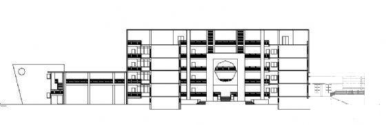 4层小学教学楼建筑方案设计CAD图纸 - 1