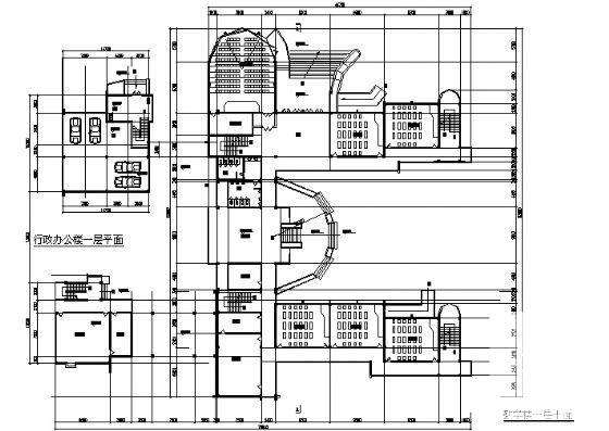 4层小学教学楼建筑方案设计CAD图纸 - 3