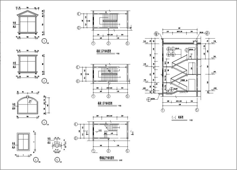 欧式独栋3层餐饮建筑设计方案CAD施工图纸 - 3