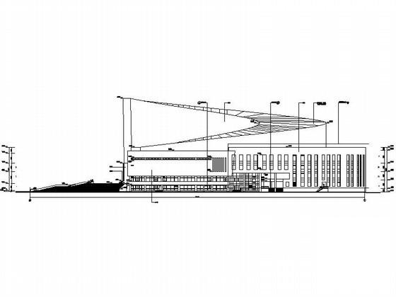 4层中型剧场建筑施工CAD图纸 - 2